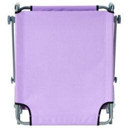 Beliani Sun Lounger Foligno Reclining Metal Violet - thumbnail 8
