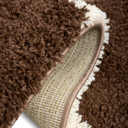 "Bravich Brown Checked Shaggy Rug 60 X 110Cm (2' X 3'7"")" - thumbnail 8