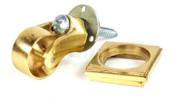 L&F 2X Brass Castor & Square29mm Screw In Castor  Furniture Beds Sofas Chairs Stools - thumbnail 6
