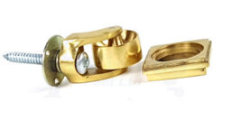 L&F 2X Brass Castor & Square29mm Screw In Castor  Furniture Beds Sofas Chairs Stools - thumbnail 3