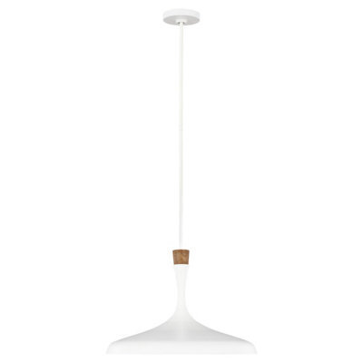 Stylish Matte White Led Ceiling Pendant Light With E27 Socket