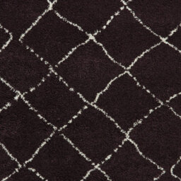 Purple Geometric Shaggy Rug, Stain-Resistant 45mm Pile Modern Rug For Bedroom, Living Room, & Dining Room-60Cm X 230Cm (Runner) - thumbnail 4