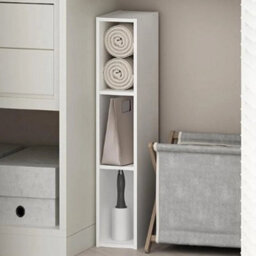 New Storage Cabinet Bathroom Organizer Home Storage Rack Bedroom White Shelf - thumbnail 1