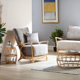 Desser Beijing Side Table - Natural Rattan - thumbnail 4