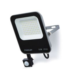 Stanley Ik10 Black Mains-Powered Cool Daylight Outdoor Led Pir Floodlight 6600Lm - thumbnail 2