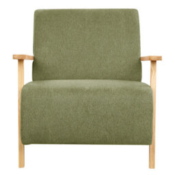 Beliani Retro Armchair Lesja Fabric Green - thumbnail 4