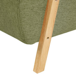 Beliani Retro Armchair Lesja Fabric Green - thumbnail 7