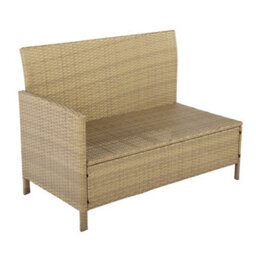 Thalia Rattan Garden Corner 8 Seater Outdoor Sofa Dining Set With Plywood Table Brown - thumbnail 4