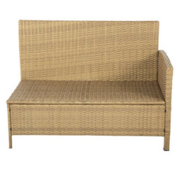 Thalia Rattan Garden Corner 8 Seater Outdoor Sofa Dining Set With Plywood Table Brown - thumbnail 6