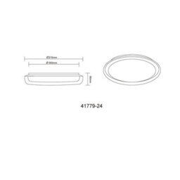 Luminosa Lighting Luminosa Tyrone Integrated Led Semi Flush Ceiling Light White Led 2700-6000K - thumbnail 9
