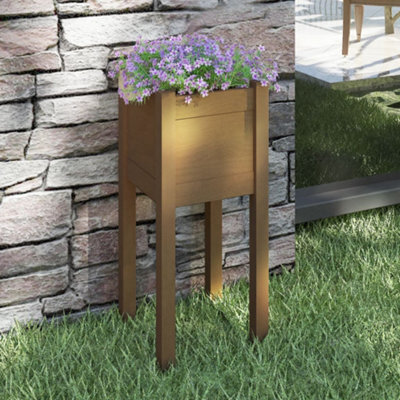 Berkfield Garden Planter Honey Brown 31X31X70 Cm Solid Pinewood - image 1