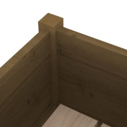 Berkfield Garden Planter Honey Brown 31X31X70 Cm Solid Pinewood - thumbnail 5