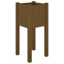 Berkfield Garden Planter Honey Brown 31X31X70 Cm Solid Pinewood - thumbnail 2