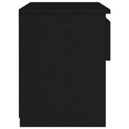Vidaxl Bedside Cabinet Black 40X30X39 Cm Engineered Wood - thumbnail 5