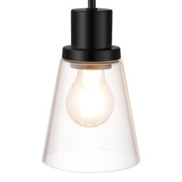 GoodHome Bobwhite Matt Black Wired Bathroom Wall Light - thumbnail 4