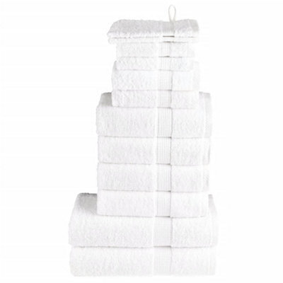 Berkfield 12 Piece Premium Towel Set Solund White 600 Gsm - image 1
