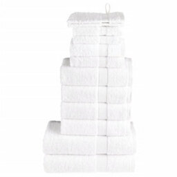 Berkfield 12 Piece Premium Towel Set Solund White 600 Gsm - thumbnail 1