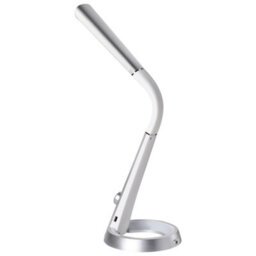 Wyld And Coco Lumina Desk Lamp Silver, 3 Cct Modes, Dimmable Dial, Usb Charging, Adjustable Shade - thumbnail 4