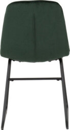 Seconique Athens Dining Set Medium Oak Effect Black With Green Velvet Chairs - thumbnail 6