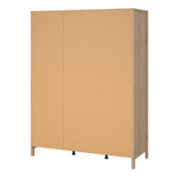 Wyld Haus Wildberry 3-Door Natural Oak Wardrobe Jackson Hickory Finish - thumbnail 5