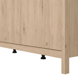 Wyld Haus Wildberry 3-Door Natural Oak Wardrobe Jackson Hickory Finish - thumbnail 9
