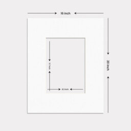 Ak Frames 20X16 White Picture Mounts To Fit A4 Aperture Size - Mount Board Only (No Frame Included) - thumbnail 3