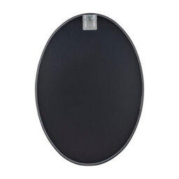 Living And Home Black Oval Aluminum Alloy Bathroom Mirror Hd Float Glass Wall Vanity Mirror 40X60Cm - thumbnail 3