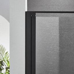 Fino Stone Carmen Niche 8mm Glass Shower Door In Black - 100 X 195Cm - thumbnail 6
