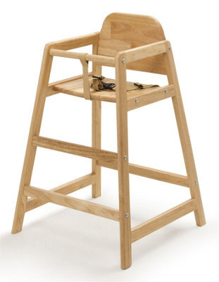 Safetots Simply Stackable Wooden High Chair, Natural, Highchair For Baby And Toddler, Stylish And Practical - image 1