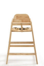 Safetots Simply Stackable Wooden High Chair, Natural, Highchair For Baby And Toddler, Stylish And Practical - thumbnail 3