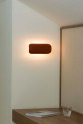 Luminosa Lighting Luminosa Novo 50Cm Flush Wall Lamp Terracotta 2700K - thumbnail 2