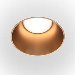 Luminosa Lighting Luminosa Maytoni Share Round Recessed Downlight Matt Gold Gu10