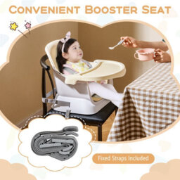 Gainoom 16-In-1 Beige Convertible Baby High Chair Multifunctional Kids Chair - thumbnail 5