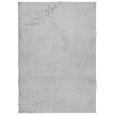 Berkfield Modern Rug Iza Short Pile Scandinavian Look Grey 120X170 Cm