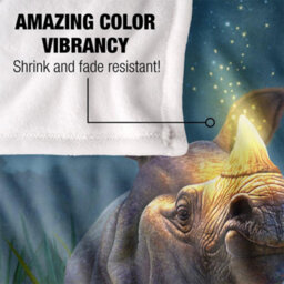Jq Licensing Jlo Silky Rhino Supersoft Blanket Multicoloured (One Size) - thumbnail 4
