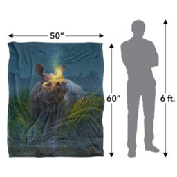 Jq Licensing Jlo Silky Rhino Supersoft Blanket Multicoloured (One Size) - thumbnail 6