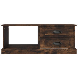 Berkfield Durable Coffee Table Smoked Oak 90X50X35 Cm Engineered Wood - thumbnail 6