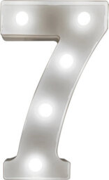 St Helens Home And Garden Battery Operated 3D Led Number 7 Light - thumbnail 4