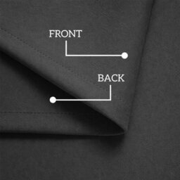Oxford Homeware Plain Grey 230Gsm Blackout Curtain Thermal Insulated Pencil Pleat For Living Room Curtain Pair (W)228Cmx(L)228Cm - thumbnail 4