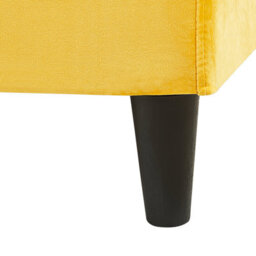 Beliani Bed Velvet Fitou 180 X 200 Cm (Eu Super King) Yellow - thumbnail 8