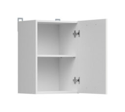 Impact Furniture Kitchen Wall Unit 400mm Cabinet Narrow Slim 1 Door 40Cm Cupboard Chalk White Gloss Modern Budget Junona - thumbnail 5