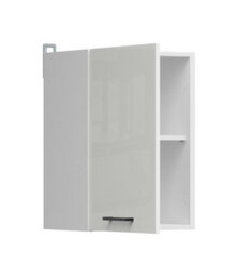 Impact Furniture Kitchen Wall Unit 400mm Cabinet Narrow Slim 1 Door 40Cm Cupboard Chalk White Gloss Modern Budget Junona - thumbnail 4