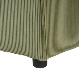 Wyld and Coco Element Green Cord Ottoman Modular Footstool With Black Legs - 86 X 86 X 45 Cm, Corduroy - thumbnail 6