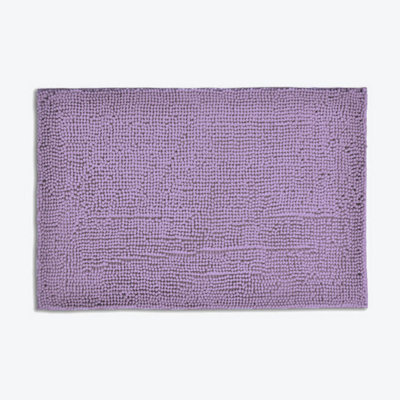 Allure Bath Fashions Chenille Bobble Bath Mat Non Slip 50 X 80Cm - Heather - image 1