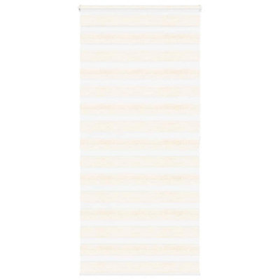 Berkfield Zebra Blind Marble Beige 100X200 Cm Fabric Width 95.9 Cm Polyester - image 1