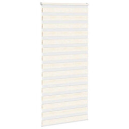 Berkfield Zebra Blind Marble Beige 100X200 Cm Fabric Width 95.9 Cm Polyester - thumbnail 3