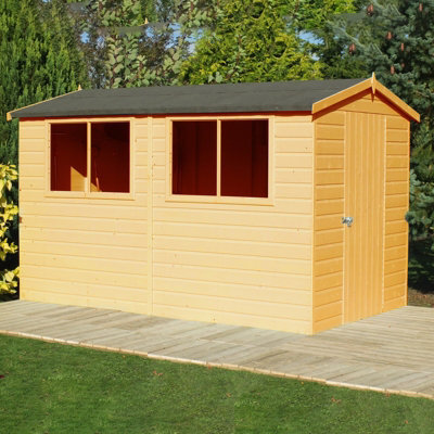 Shire Lewis Handmade Garden Shed Approx 10 X 6 Feet - image 1