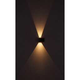 Luminosa Lighting Luminosa Veronika Outdoor Up Down Wall Lamp Wood Look Dark Ip54 2X Led 3000K - thumbnail 5