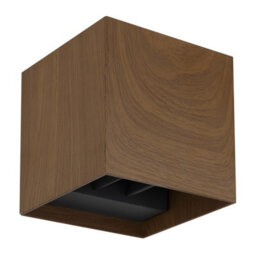 Luminosa Lighting Luminosa Veronika Outdoor Up Down Wall Lamp Wood Look Dark Ip54 2X Led 3000K - thumbnail 2