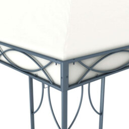 Berkfield Gazebo With Led String Lights 300X300 Cm Cream - thumbnail 5